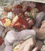 Michelangelo Buonarroti The Brazen Serpent oil on canvas